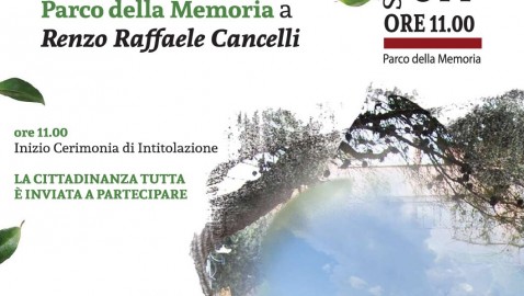 Initolazione Parco della Memoria a Renzo Cancelli