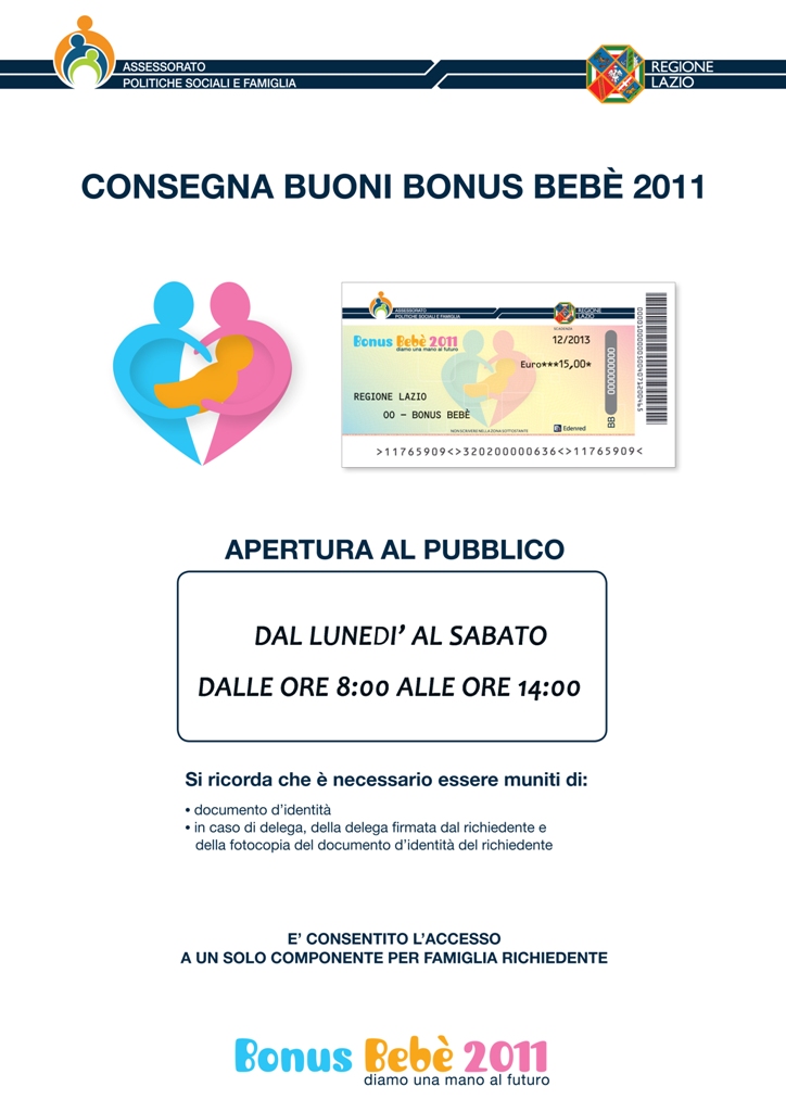 MANIFESTO BONUS BEBE