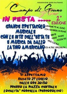 Campo di grano in festa