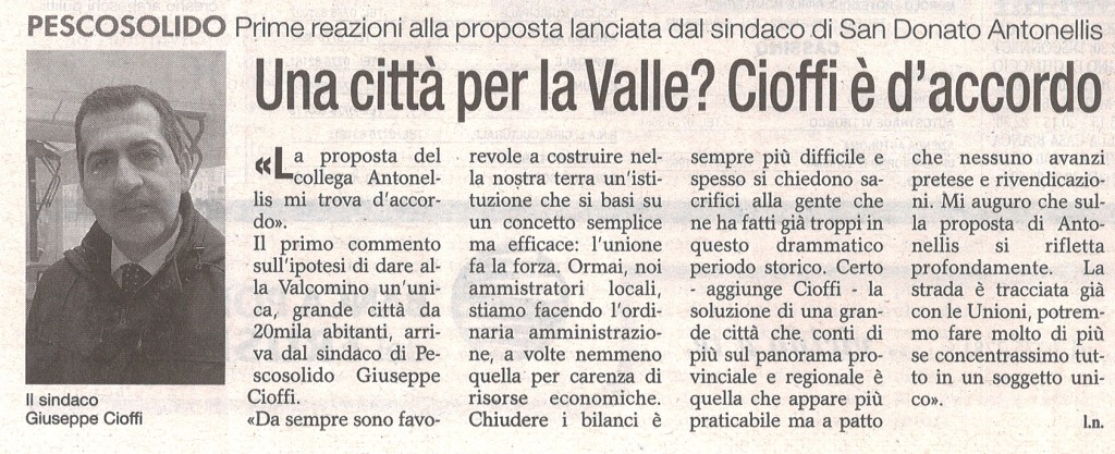 Una città per la Valle