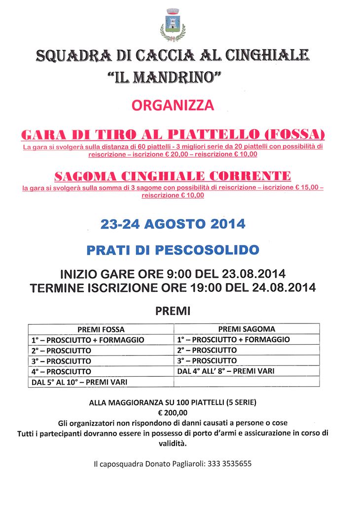 MANIFESTO IL MANDRINO 2014