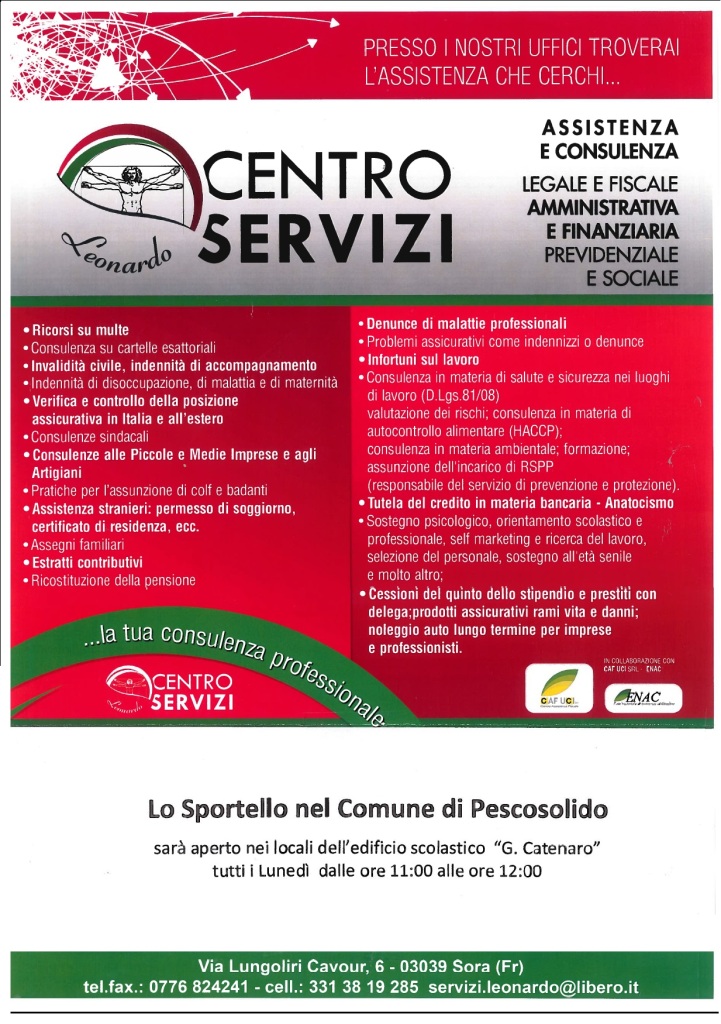 manifesto centro servizi buono ultimo