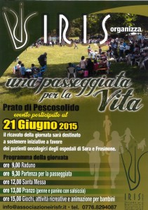 UNA PASSEGGIATA PER LA VITA RINVIO AL 21 GIUGNO 2015